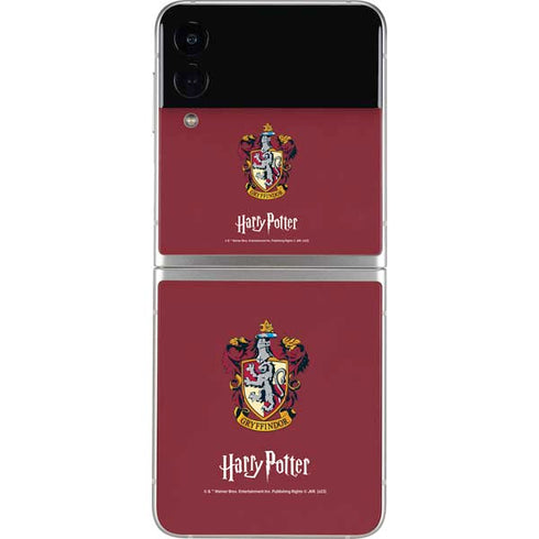 Wizarding World Harry Potter Gryffindor House Crest Galaxy Z Flip3 5G Skin