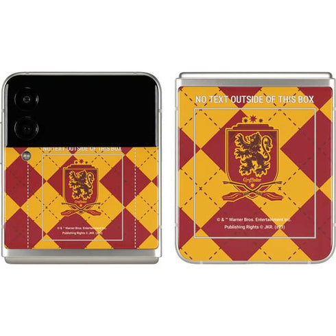 Wizarding Worlds Harry Potter Gryffindor Huse Crest Galaxy Z Flip3 5G Skin
