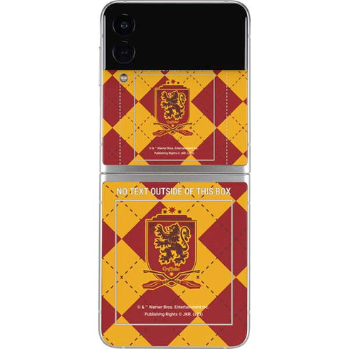 Wizarding Worlds Harry Potter Gryffindor Huse Crest Galaxy Z Flip3 5G Skin