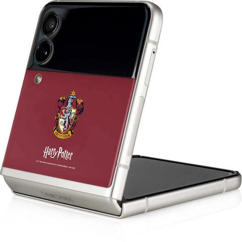 Wizarding World Harry Potter Gryffindor House Crest Galaxy Z Flip4 5G Skin