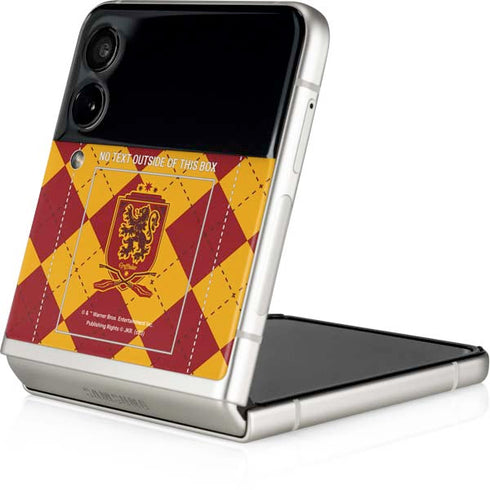 Wizarding Worlds Harry Potter Gryffindor Huse Crest Galaxy Z Flip4 5G Skin