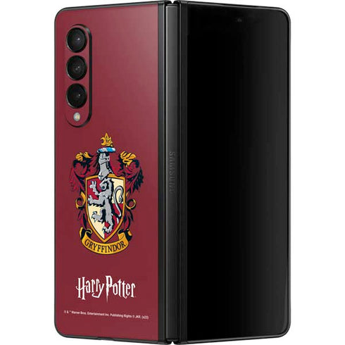 Wizarding World Harry Potter Gryffindor House Crest Galaxy Z Fold3 5G Skin