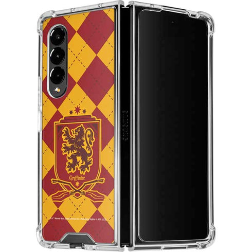 Wizarding Worlds Harry Potter Gryffindor Huse Crest Galaxy Z Fold4 5G Clear Case