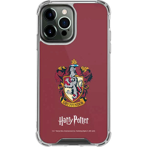 Wizarding World Harry Potter Gryffindor House Crest iPhone 13 Pro Max Clear Case