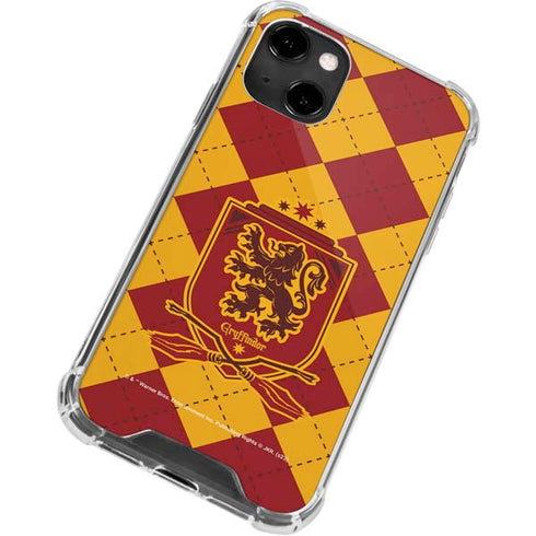 Wizarding Worlds Harry Potter Gryffindor Huse Crest iPhone 14 Clear Case
