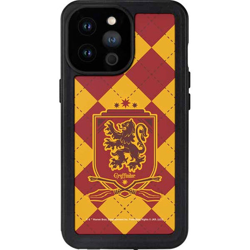 Wizarding Worlds Harry Potter Gryffindor Huse Crest iPhone 14 Pro Max Waterproof Case