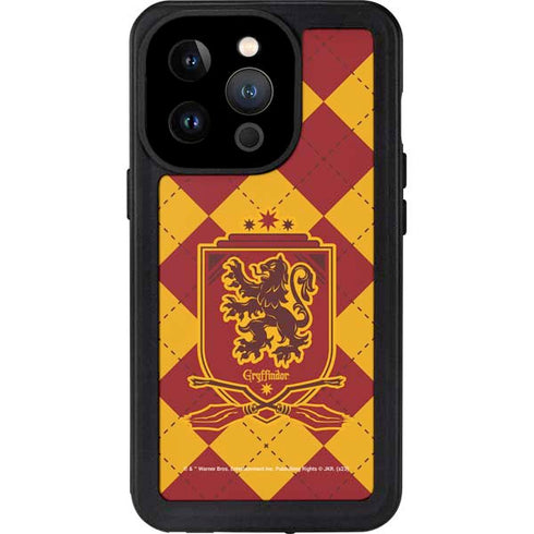 Wizarding Worlds Harry Potter Gryffindor Huse Crest iPhone 14 Pro Waterproof Case