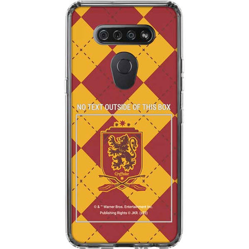 Wizarding Worlds Harry Potter Gryffindor Huse Crest LG K51/Q51 Clear Case