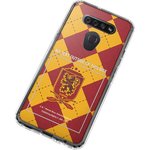 Wizarding Worlds Harry Potter Gryffindor Huse Crest LG K51/Q51 Clear Case
