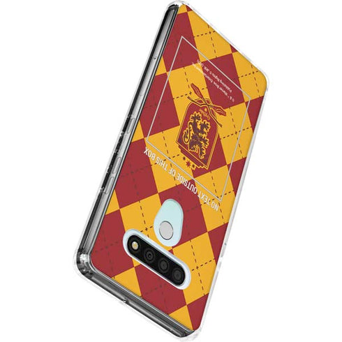 Wizarding Worlds Harry Potter Gryffindor Huse Crest LG Stylo 6 Clear Case