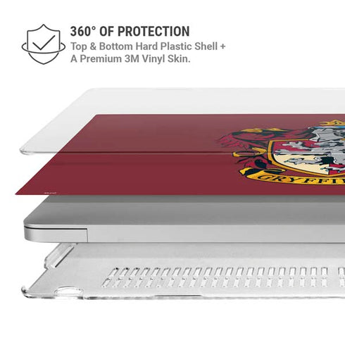 Wizarding World Harry Potter Gryffindor House Crest MacBook Air 15in (2023-2025) Case plus Skin