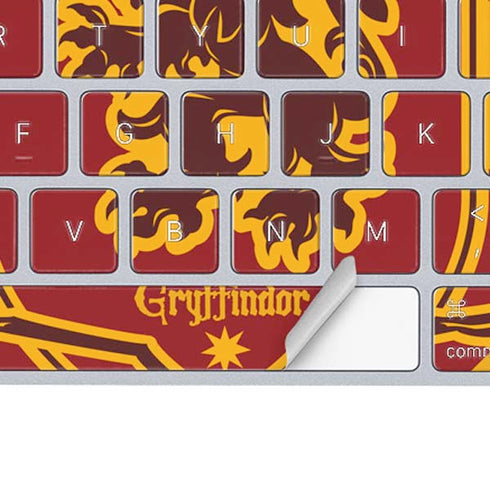Wizarding Worlds Harry Potter Gryffindor Huse Crest Magic Keyboard Skin
