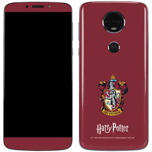 Wizarding World Harry Potter Gryffindor House Crest Moto E5 Plus Skin