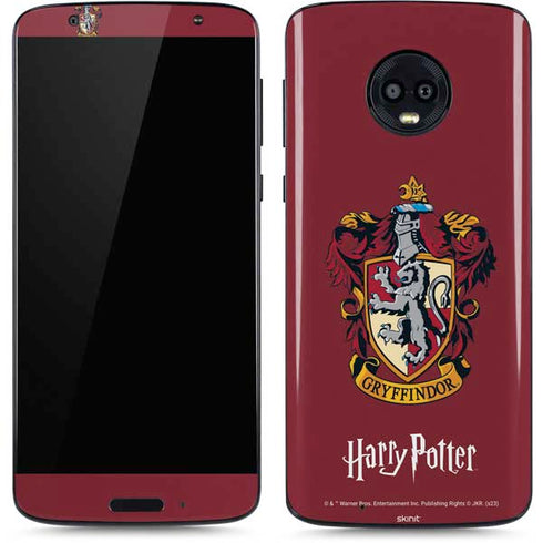 Wizarding World Harry Potter Gryffindor House Crest Moto G6 Skin