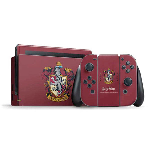 Wizarding World Harry Potter Gryffindor House Crest Nintendo Switch Bundle Skin