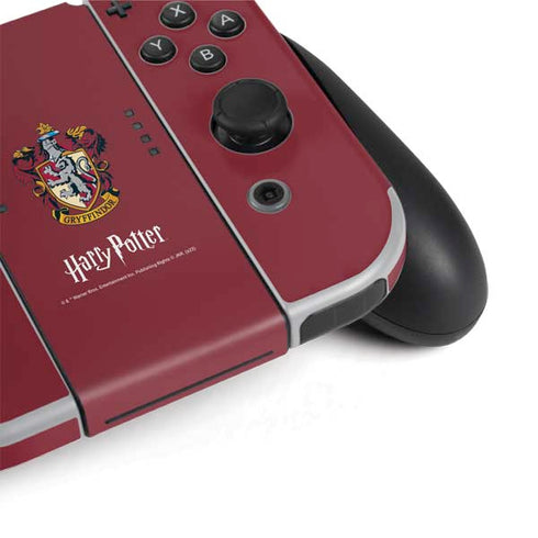 Wizarding World Harry Potter Gryffindor House Crest Nintendo Switch OLED (2021) Skin