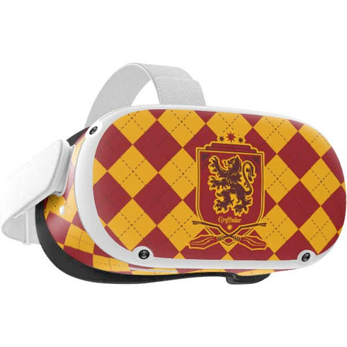 Wizarding Worlds Harry Potter Gryffindor Huse Crest Oculus Quest 2 Skin