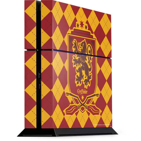 Wizarding Worlds Harry Potter Gryffindor Huse Crest PS4 Console Skin