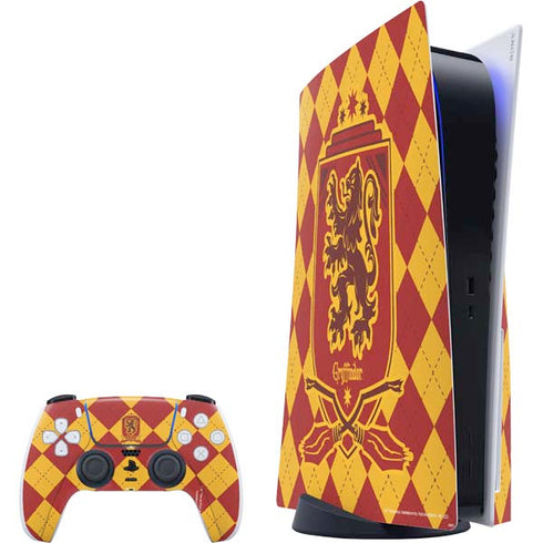 Wizarding Worlds Harry Potter Gryffindor Huse Crest PS5 Bundle Skin