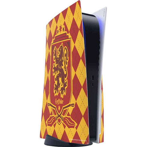 Wizarding Worlds Harry Potter Gryffindor Huse Crest PS5 Console Skin