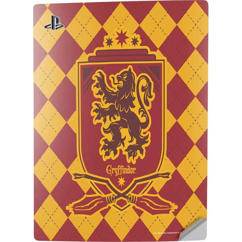 Wizarding Worlds Harry Potter Gryffindor Huse Crest PS5 Digital Edition Console Skin