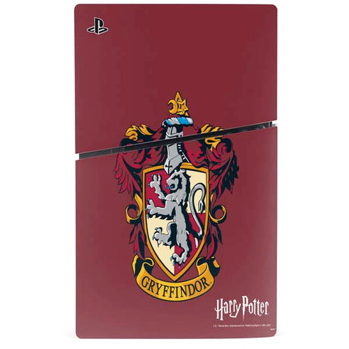 Wizarding World Harry Potter Gryffindor House Crest PS5 Slim Disk Bundle Skin