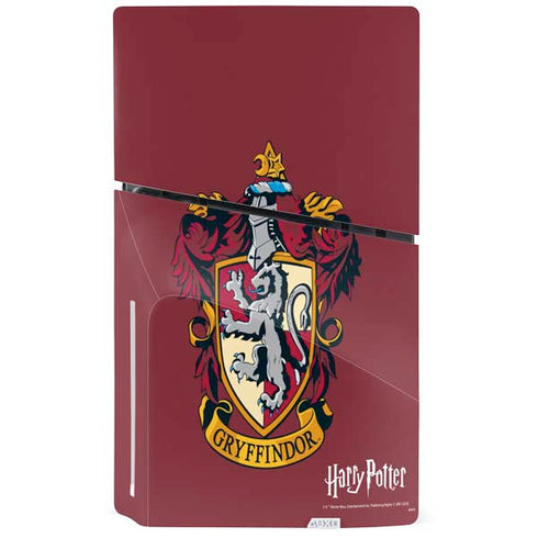 Wizarding World Harry Potter Gryffindor House Crest PS5 Slim Disk Bundle Skin