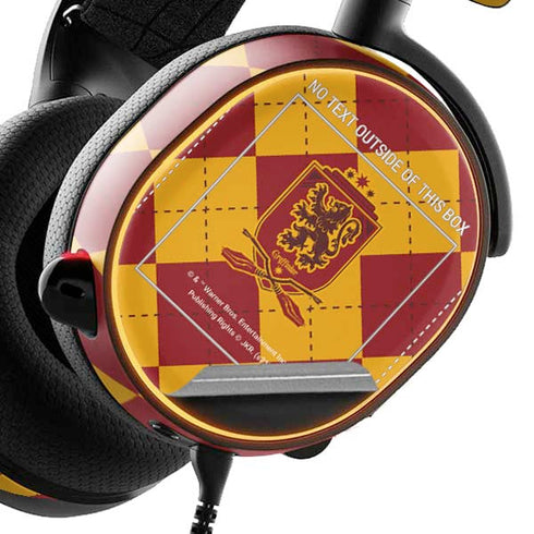 Wizarding Worlds Harry Potter Gryffindor Huse Crest SteelSeries Arctis 5 Skin