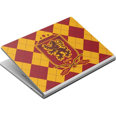 Wizarding Worlds Harry Potter Gryffindor Huse Crest Surface Book Skin