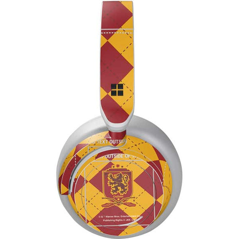 Wizarding Worlds Harry Potter Gryffindor Huse Crest Surface Headphones Skin
