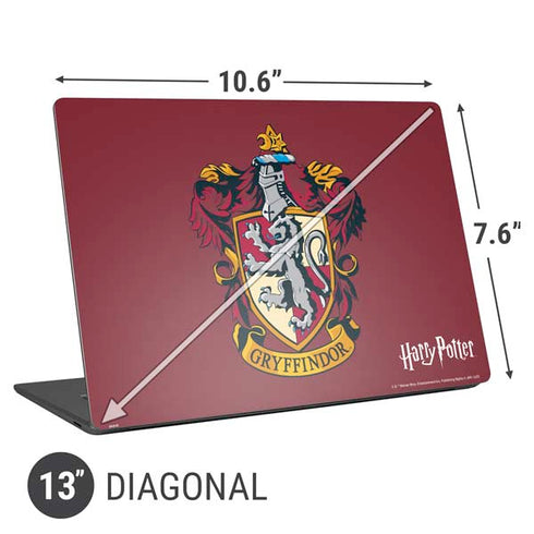 Wizarding World Harry Potter Gryffindor House Crest Universal Laptop 13in (10.6 x 7.6in) Skin