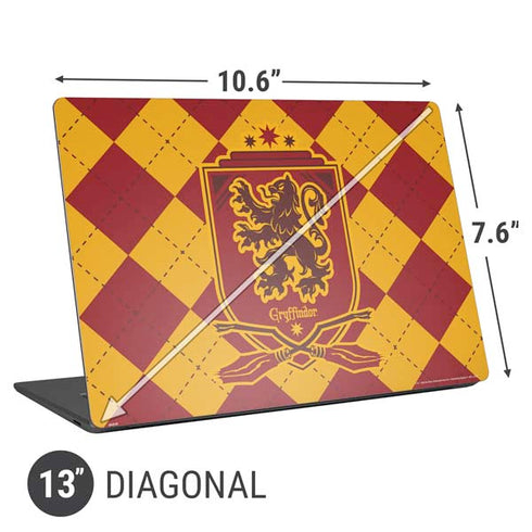 Wizarding Worlds Harry Potter Gryffindor Huse Crest Universal Laptop 13in (10.6 x 7.6in) Skin