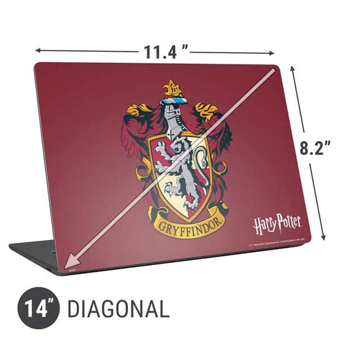 Wizarding World Harry Potter Gryffindor House Crest Universal Laptop 14in (11.4 x 8.2in) Skin