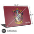 Wizarding World Harry Potter Gryffindor House Crest Universal Laptop 16.6in (13.4 x 9.7in) Skin