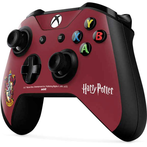 Wizarding World Harry Potter Gryffindor House Crest Xbox One X Controller Skin