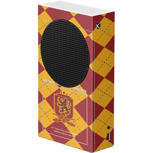 Wizarding Worlds Harry Potter Gryffindor Huse Crest Xbox Series S Console Skin