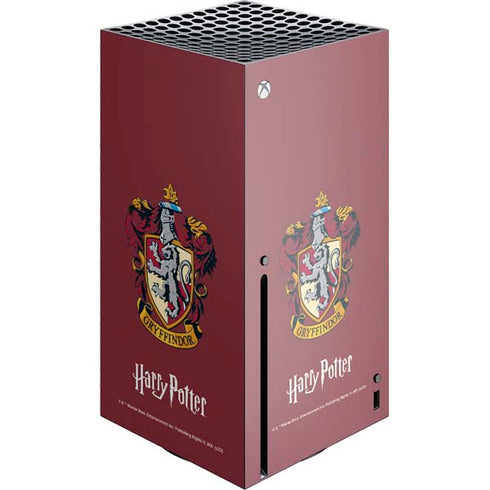 Wizarding World Harry Potter Gryffindor House Crest Xbox Series X Console Skin