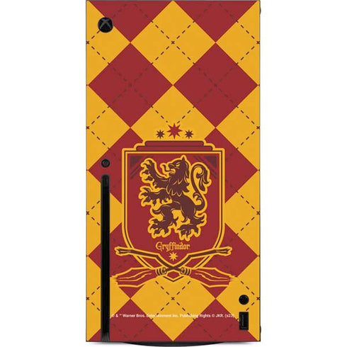 Wizarding Worlds Harry Potter Gryffindor Huse Crest Xbox Series X Console Skin