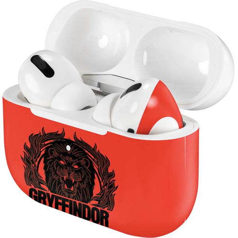 Wizarding Worlds Harry Potter Gryffindor Illustration Apple AirPods Pro Skin