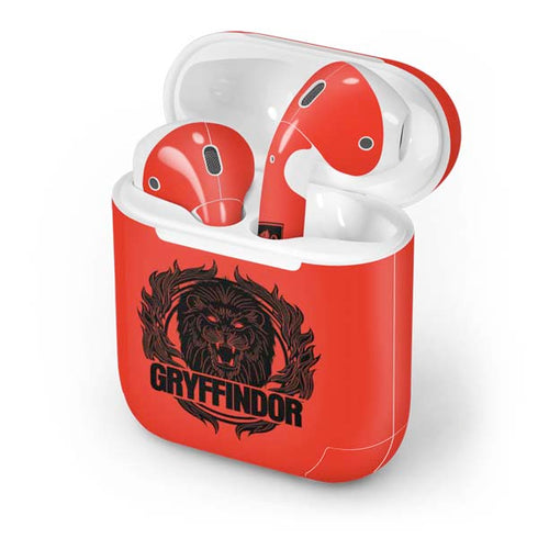 Wizarding Worlds Harry Potter Gryffindor Illustration Apple AirPods Skin