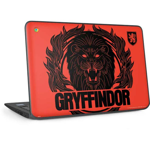 Wizarding Worlds Harry Potter Gryffindor Illustration HP Chromebook Skin