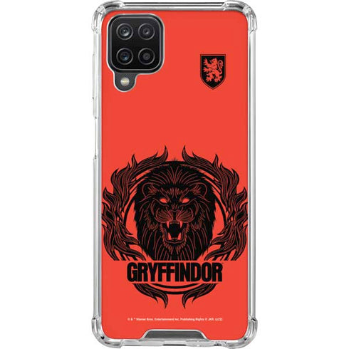 Wizarding Worlds Harry Potter Gryffindor Illustration Galaxy A12 Clear Case
