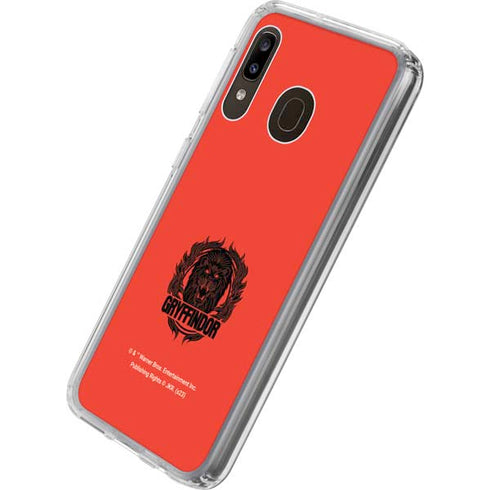 Wizarding Worlds Harry Potter Gryffindor Illustration Galaxy A20 Clear Case
