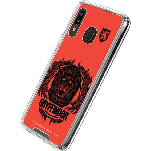 Wizarding Worlds Harry Potter Gryffindor Illustration Galaxy A30 Clear Case