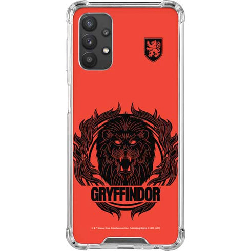 Wizarding Worlds Harry Potter Gryffindor Illustration Galaxy A32 5G Clear Case