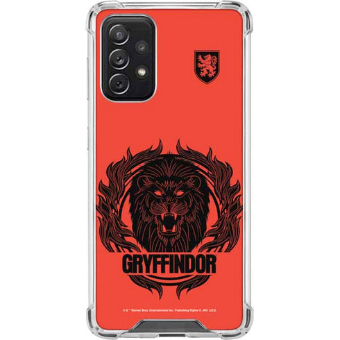 Wizarding Worlds Harry Potter Gryffindor Illustration Galaxy A72 5G Clear Case