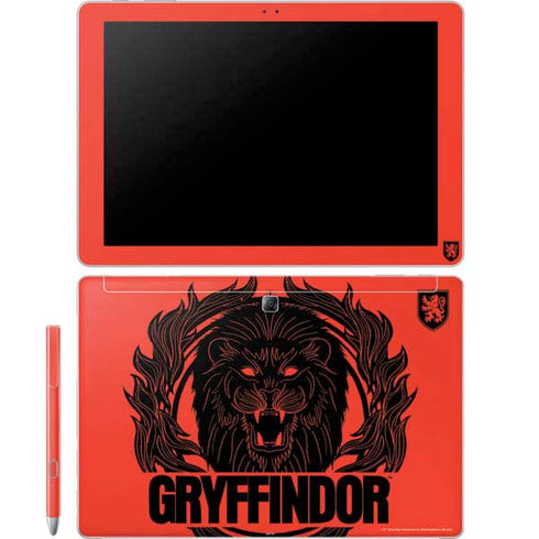 Wizarding Worlds Harry Potter Gryffindor Illustration Galaxy Book 12in Skin
