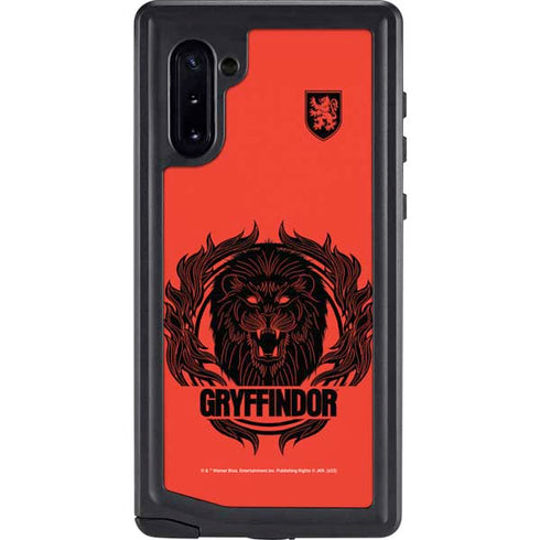 Wizarding Worlds Harry Potter Gryffindor Illustration Galaxy Note 10 Waterproof Case