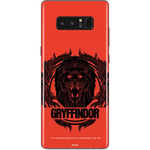 Wizarding Worlds Harry Potter Gryffindor Illustration Galaxy Note 8 Skin