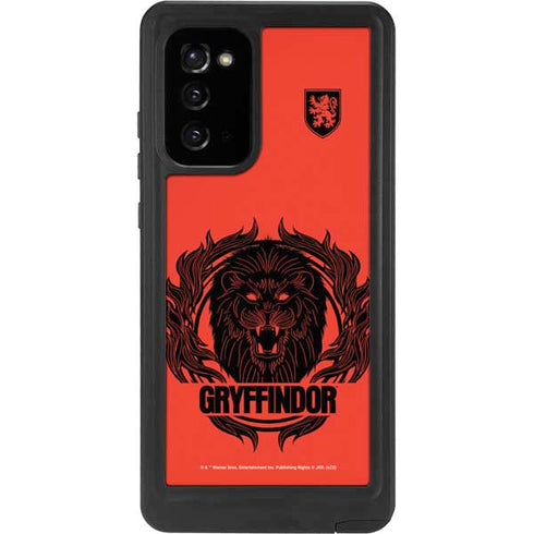 Wizarding Worlds Harry Potter Gryffindor Illustration Galaxy Note20 5G Waterproof Case